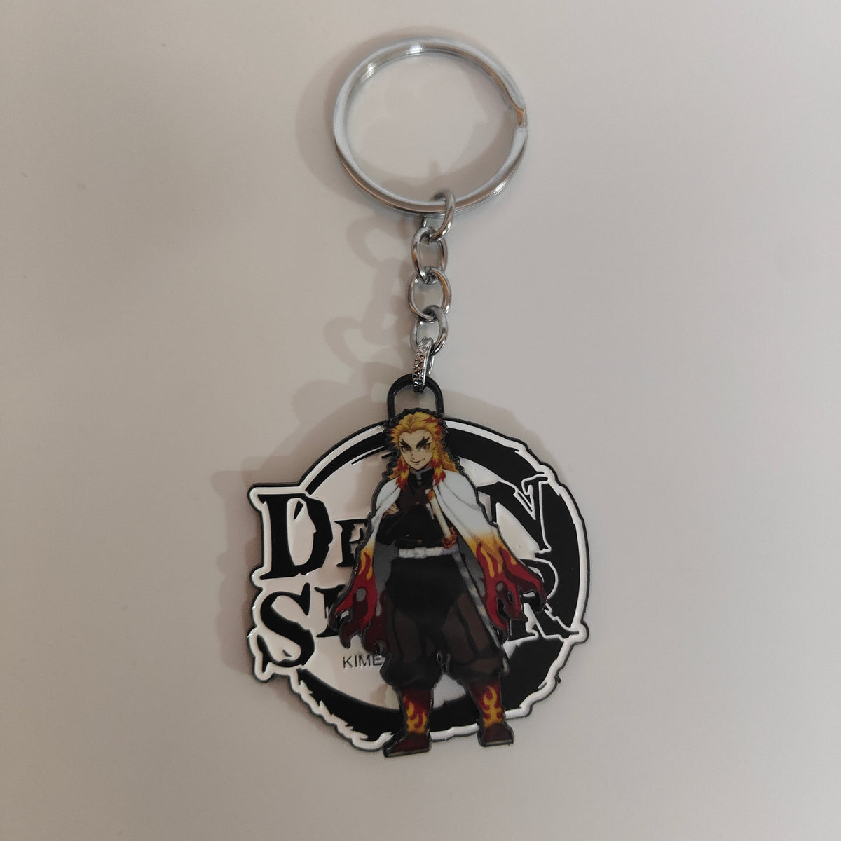 Kyojuro Rengoku Spinning Metal Keychain – Flame Hashira | Demon Slayer