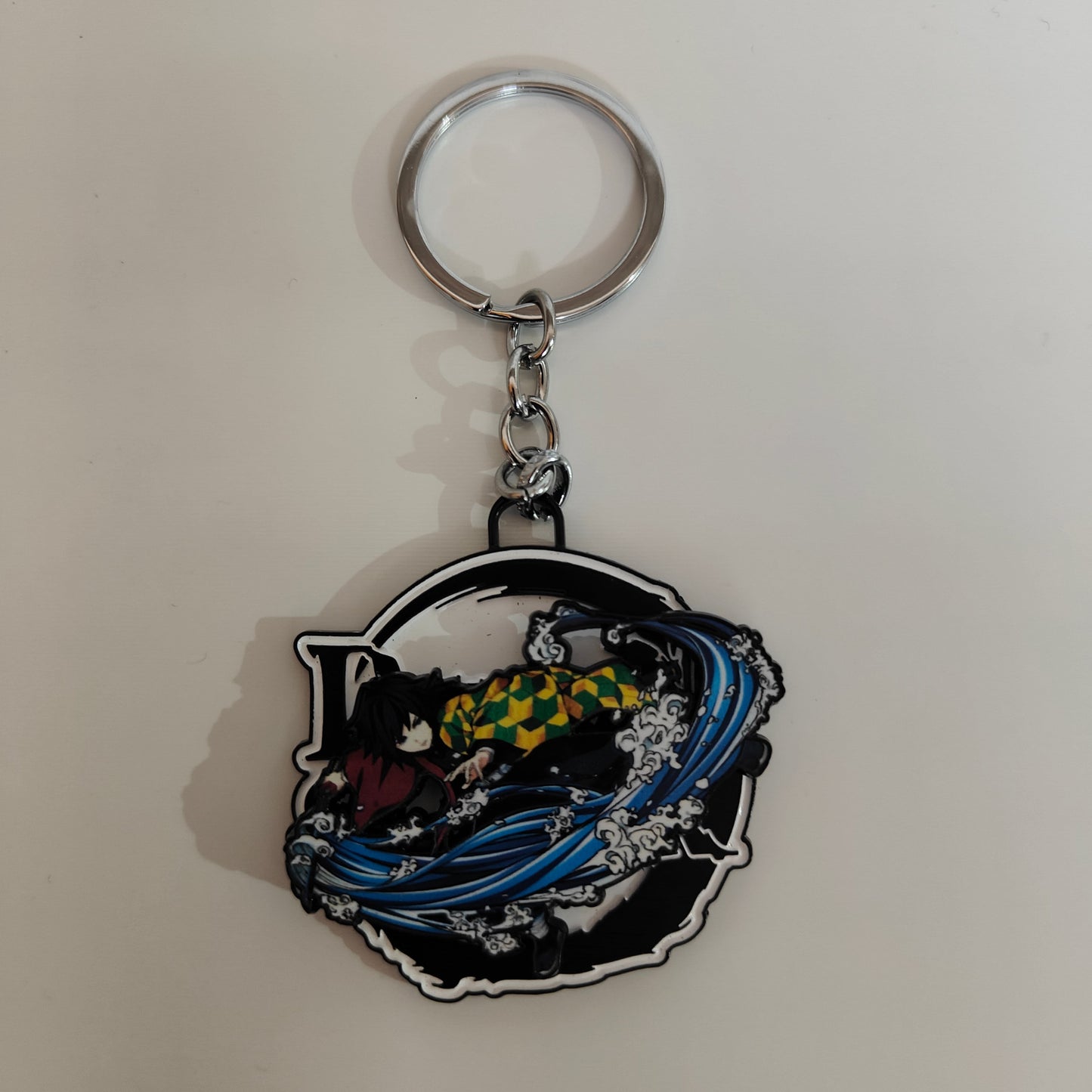 Giyu Tomioka Spinning Metal Keychain – Water Hashira | Demon Slayer