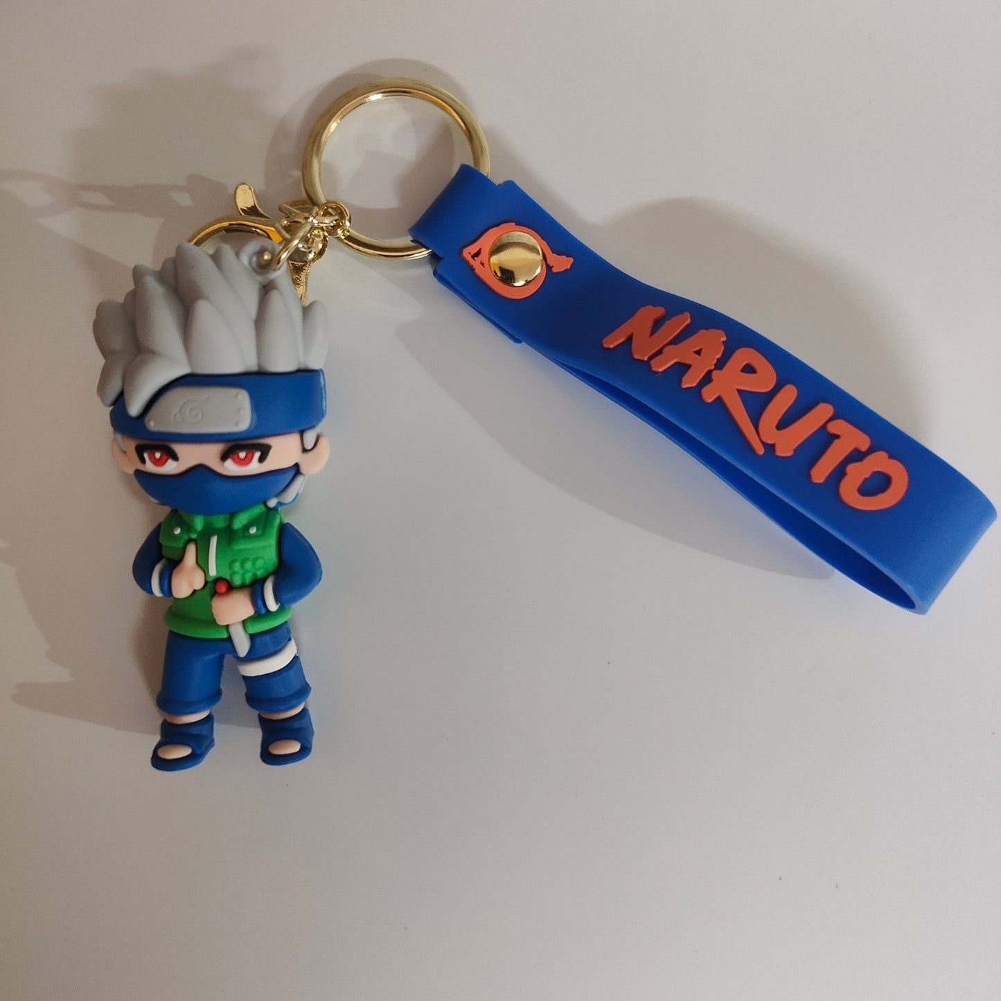 Kakashi Hatake Unmasked Soft Rubber Keychain – Naruto