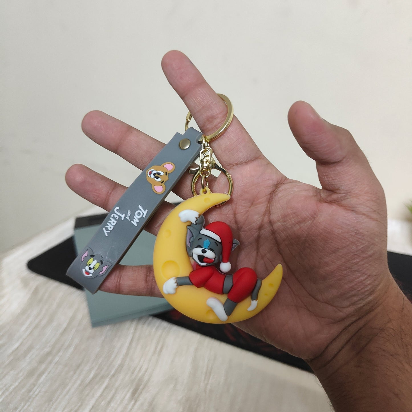 Tom – Moonlight Nap Soft Rubber Keychain | Tom & Jerry
