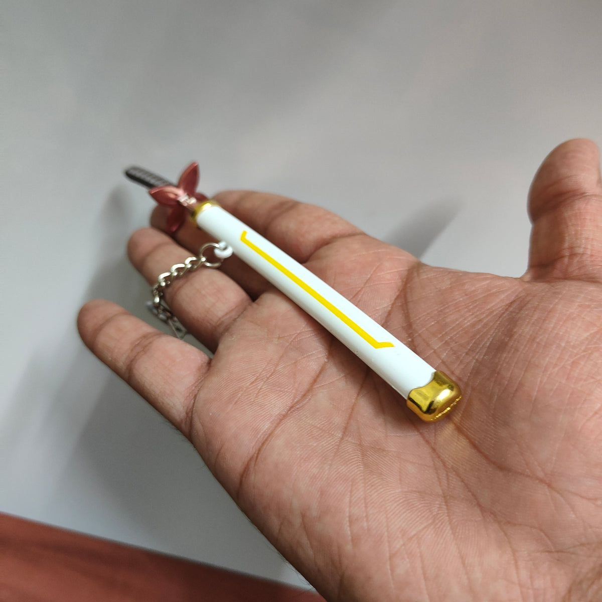 Shinobu Kocho Mini Katana Sword Keychain – Elegant Nichirin Blade | Demon Slayer