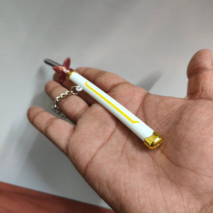 Shinobu Kocho Mini Katana Sword Keychain – Elegant Nichirin Blade | Demon Slayer