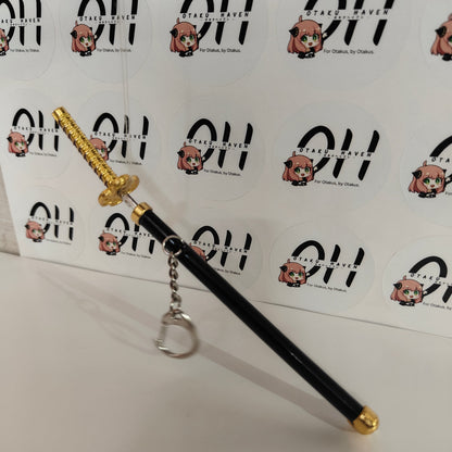 Shinobu Kocho Mini Katana Sword Keychain – Insect Hashira Nichirin Blade | Demon Slayer