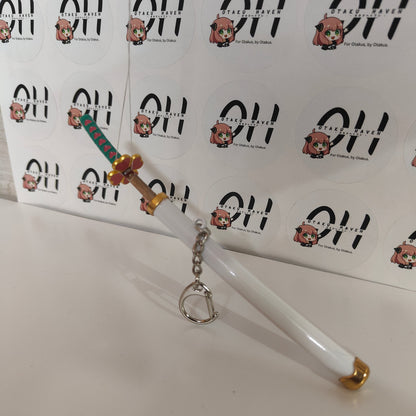 Mitsuri Kanroji Mini Katana Sword Keychain – Love Hashira Nichirin Blade | Demon Slayer