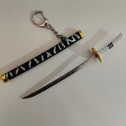 Sanemi Shinazugawa Mini Katana Sword Keychain – Wind Hashira Nichirin Blade | Demon Slayer