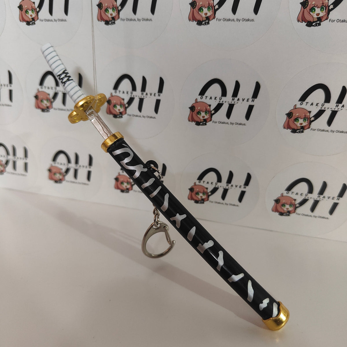 Sanemi Shinazugawa Mini Katana Sword Keychain – Wind Hashira Nichirin Blade | Demon Slayer
