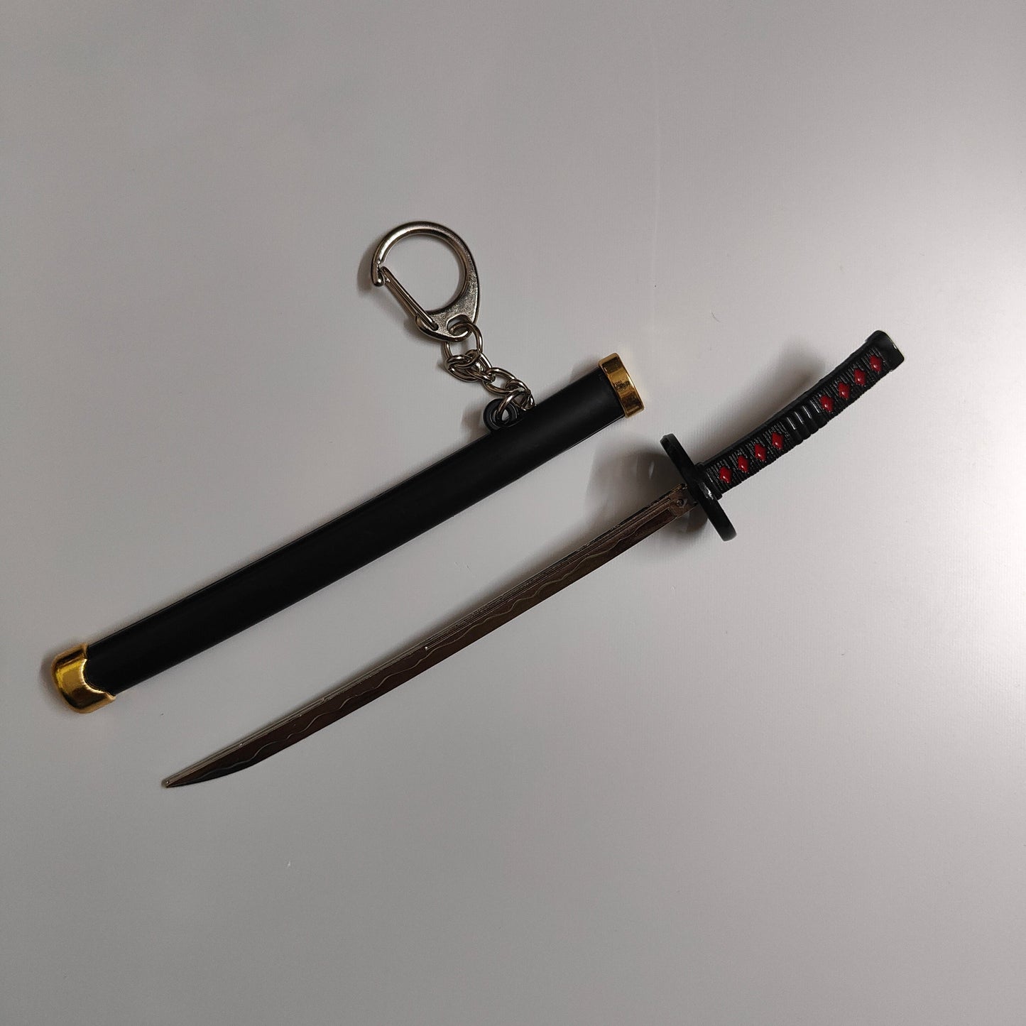 Tanjiro Kamado Mini Katana Sword Keychain – Classic Nichirin Blade | Demon Slayer