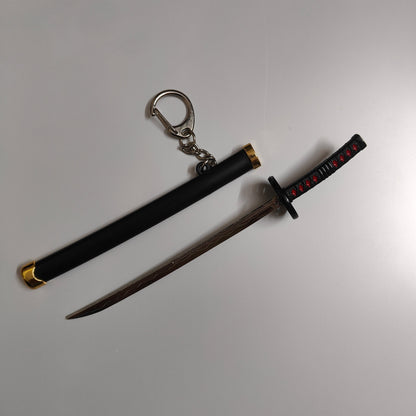 Tanjiro Kamado Mini Katana Sword Keychain – Classic Nichirin Blade | Demon Slayer
