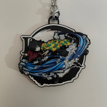Giyu Tomioka Spinning Metal Keychain – Water Hashira | Demon Slayer