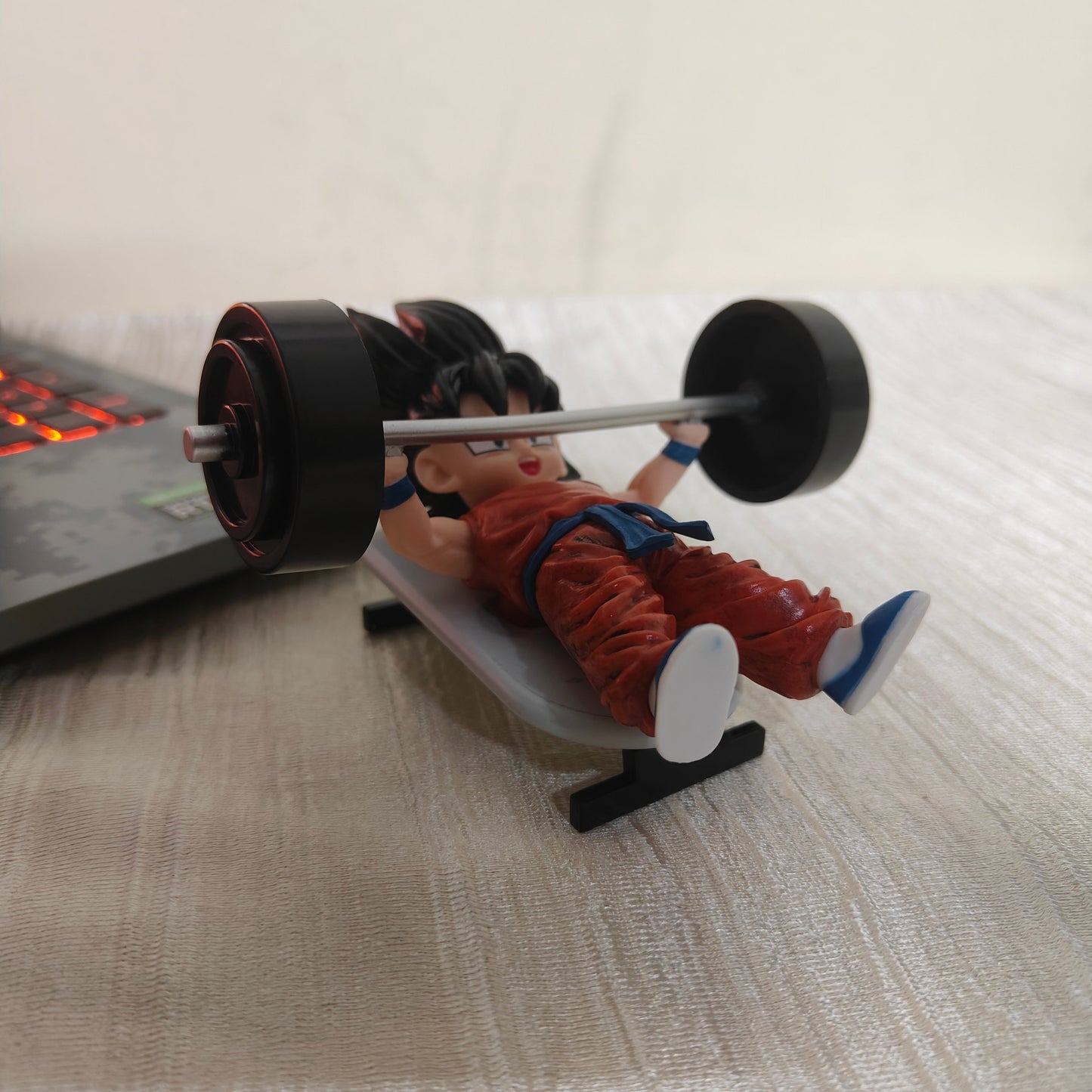Goku Training Figure: Bench Press – Dragon Ball Z