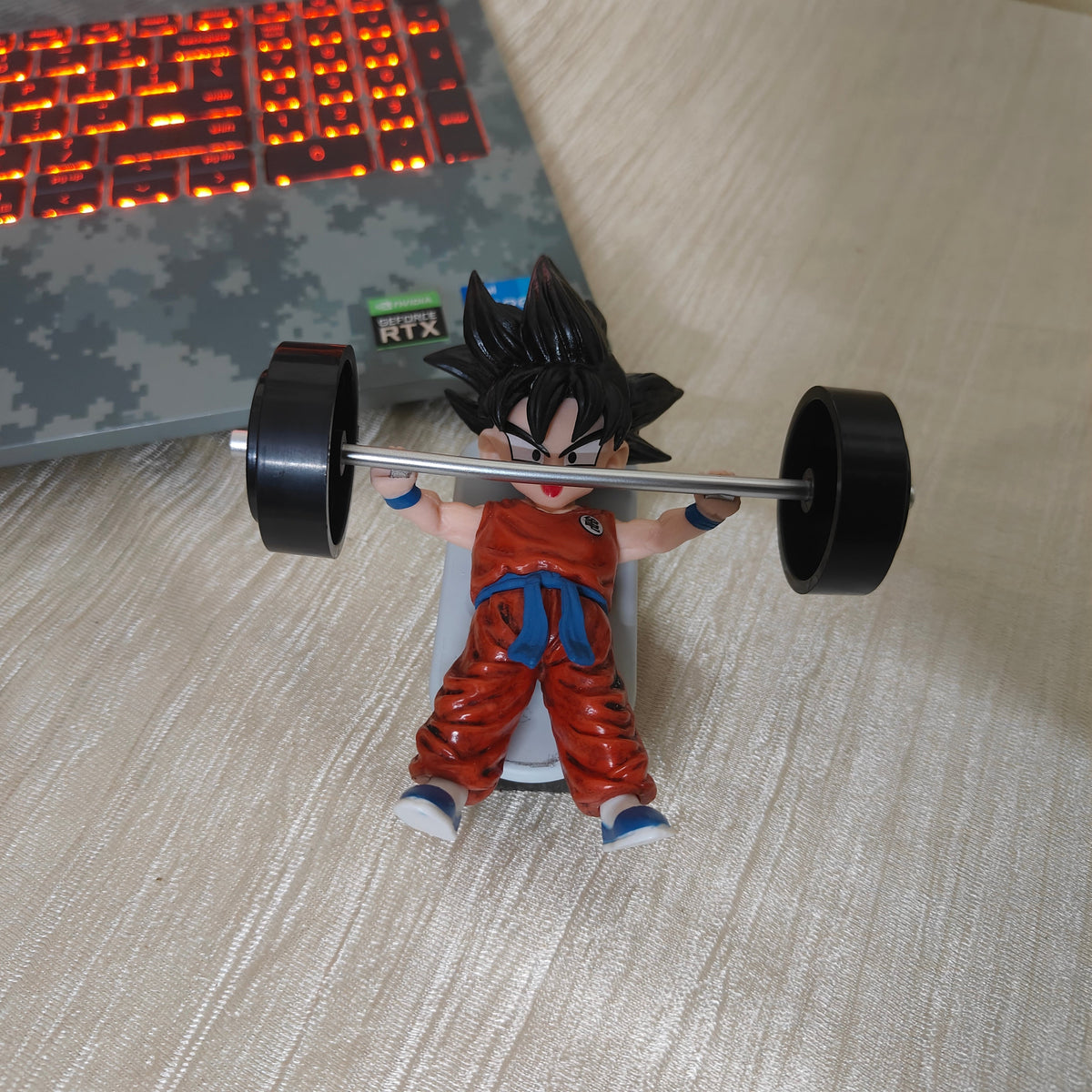 Goku Training Figure: Bench Press – Dragon Ball Z