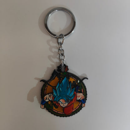 Goku Super Saiyan Blue Spinning Metal Keychain – Dragon Ball Z