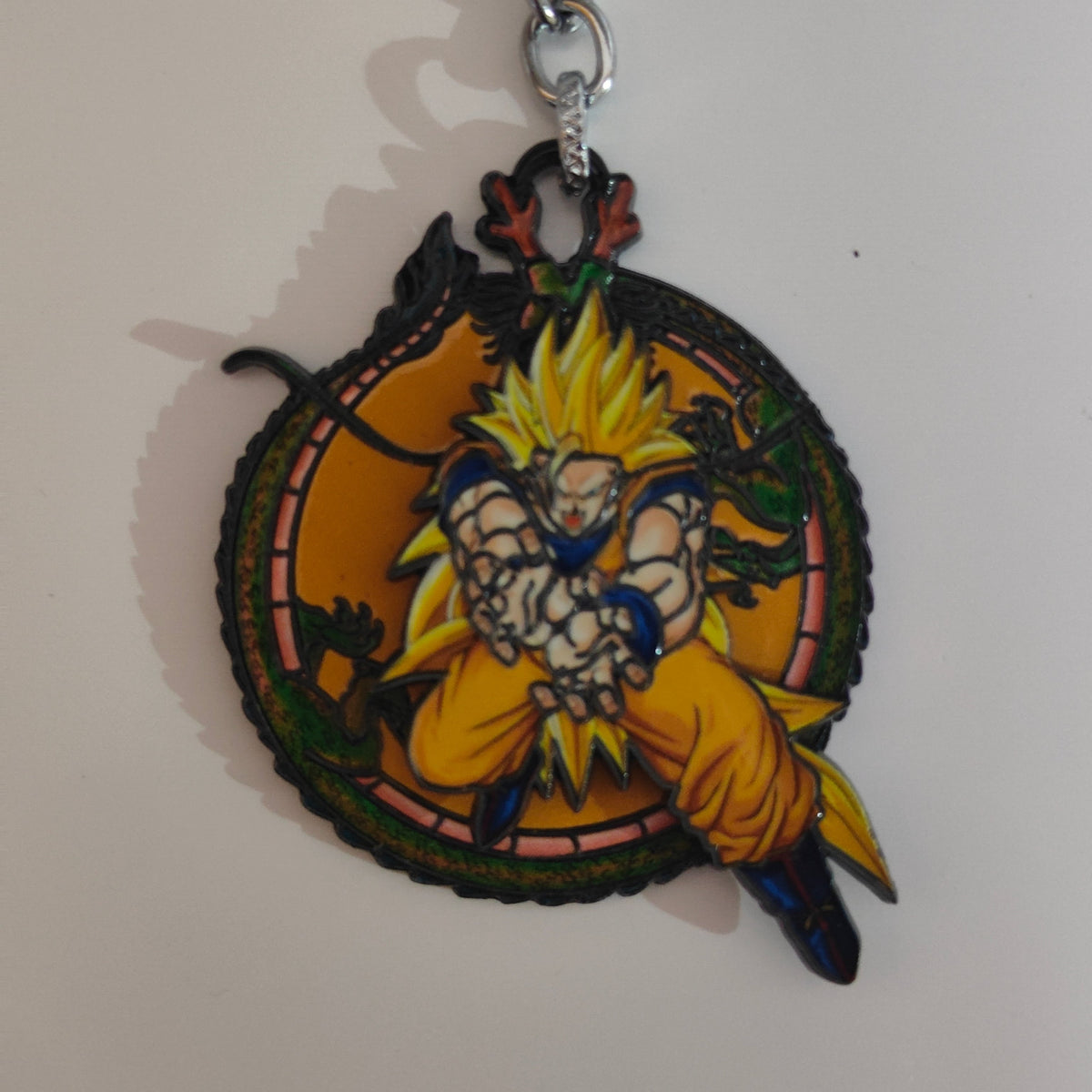 Goku Super Saiyan 3 Spinning Metal Keychain – Dragon Ball Z