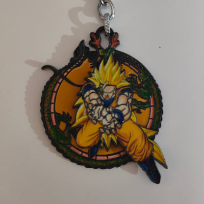 Goku Super Saiyan 3 Spinning Metal Keychain – Dragon Ball Z