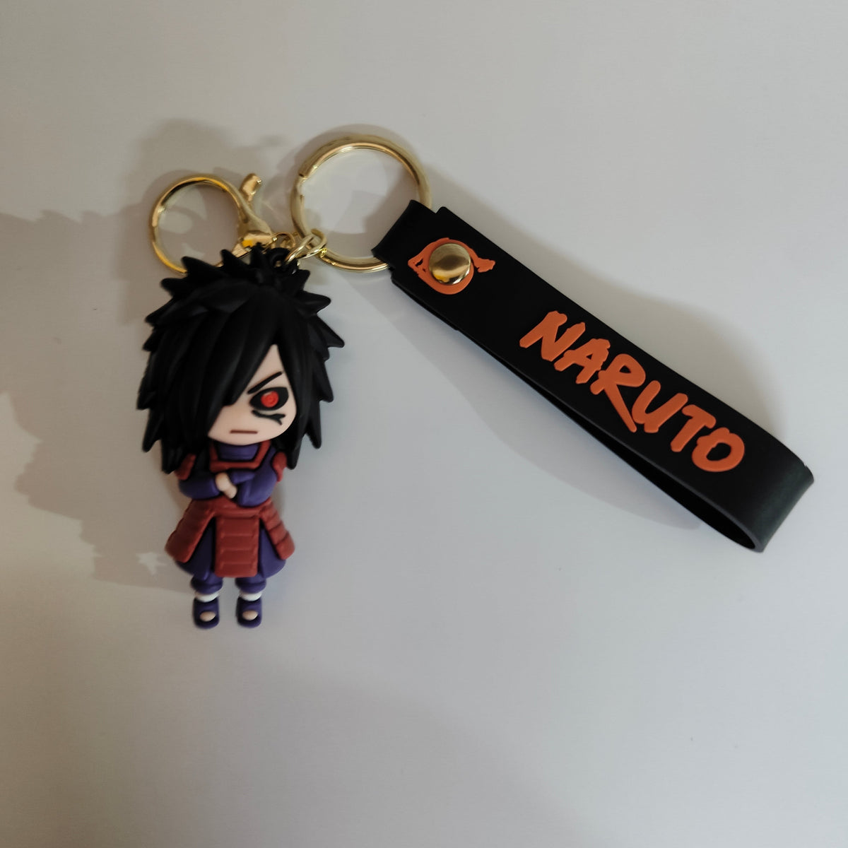 Madara Uchiha Sharingan Soft Rubber Keychain – Naruto