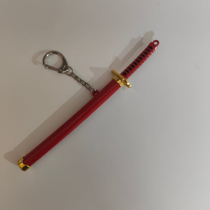 Roronoa Zoro Mini Katana Sword Keychain – Iconic Red Blade | One Piece