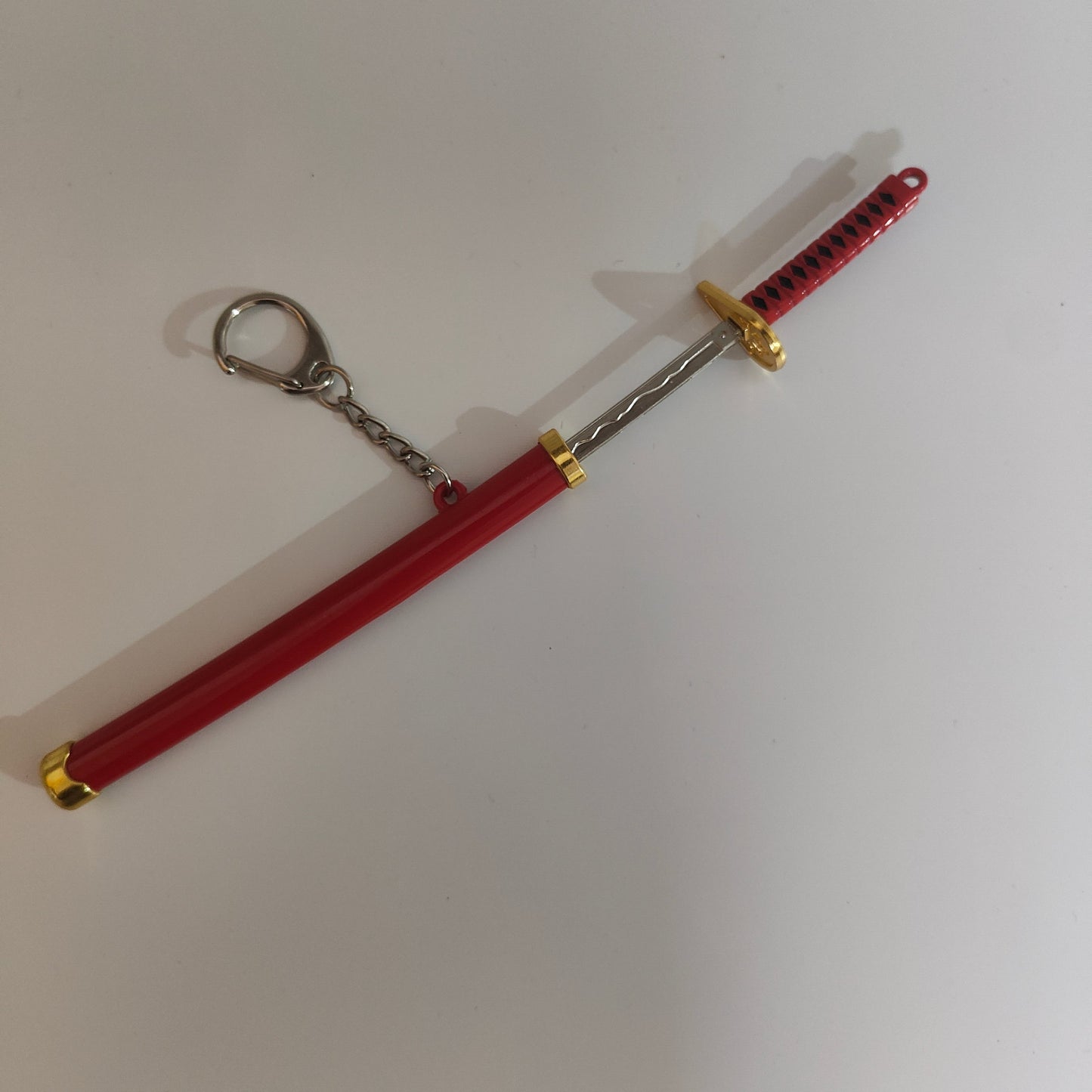 Roronoa Zoro Mini Katana Sword Keychain – Iconic Red Blade | One Piece