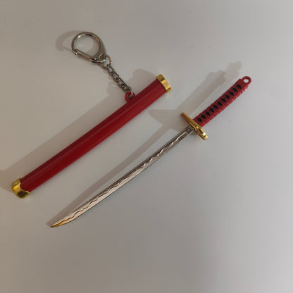 Roronoa Zoro Mini Katana Sword Keychain – Iconic Red Blade | One Piece