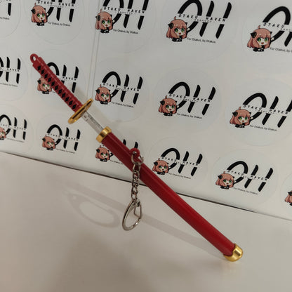Roronoa Zoro Mini Katana Sword Keychain – Iconic Red Blade | One Piece