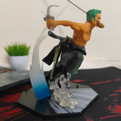 Roronoa Zoro Three-Sword Style Battle Figure (Interchangeable Faces) – One Piece