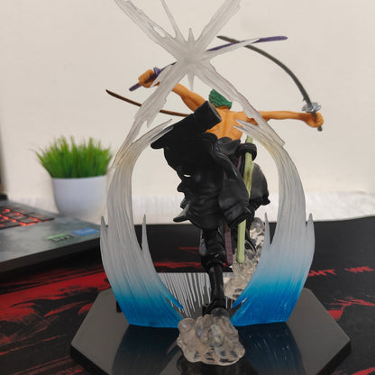 Roronoa Zoro Three-Sword Style Battle Figure (Interchangeable Faces) – One Piece
