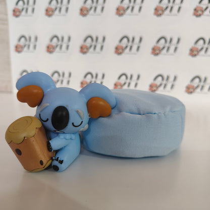 Sleeping Komala Bean Bag Figure | Pokémon PVC Collectible