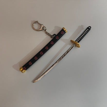 Roronoa Zoro Mini Katana Sword Keychain – Iconic Black Blade | One Piece