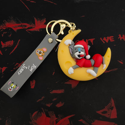 Tom – Moonlight Nap Soft Rubber Keychain | Tom & Jerry