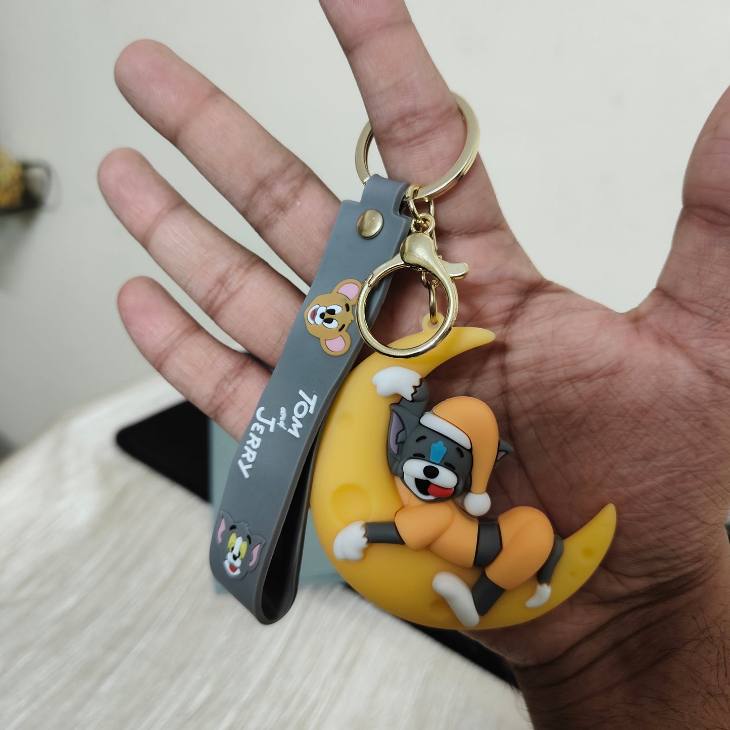 Tom – Moonlight Nap Soft Rubber Keychain | Tom & Jerry
