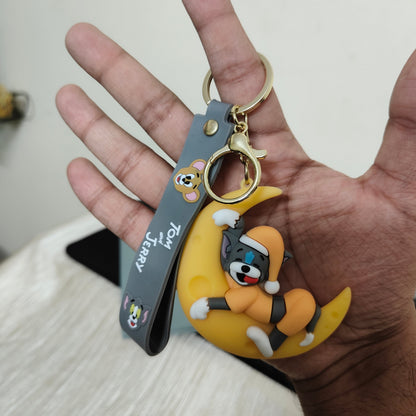 Tom – Moonlight Nap Soft Rubber Keychain | Tom & Jerry